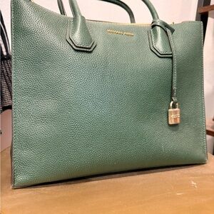 Michael Kors Green Satchel Bag
